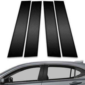 4pc Carbon Fiber Pillar Post Covers for 2015-2020 Acura TLX