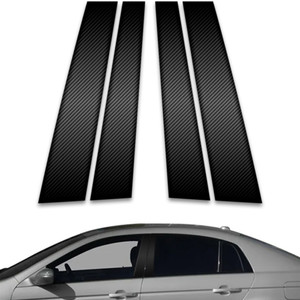 4pc Carbon Fiber Pillar Post Covers for 2004-2008 Acura TL