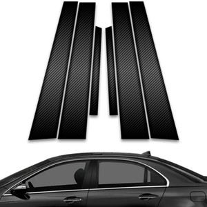 6pc Carbon Fiber Pillar Post Covers for 2005-2009 Acura RL