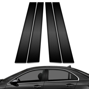4pc Carbon Fiber Pillar Post Covers for 2005-2009 Acura RL