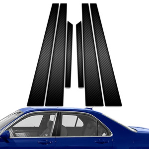 6pc Carbon Fiber Pillar Post Covers for 1996-2004 Acura RL