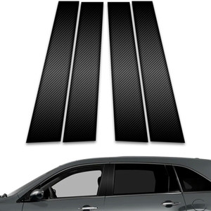 4pc Carbon Fiber Pillar Post Covers for 2007-2013 Acura MDX
