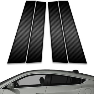 4pc Carbon Fiber Pillar Post Covers for 2010-2013 Acura ZDX