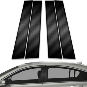 4pc Carbon Fiber Pillar Post Covers for 2009-2014 Acura TL