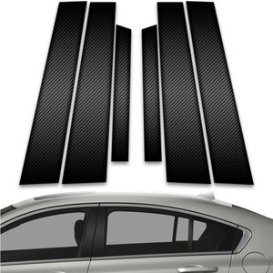 6pc Carbon Fiber Pillar Post Covers for 2009-2014 Acura TL
