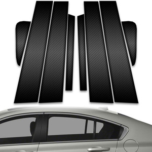 8pc Carbon Fiber Pillar Post Covers for 2009-2014 Acura TL