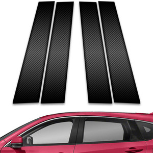 4pc Carbon Fiber Pillar Post Covers for 2019-2023 Acura RDX
