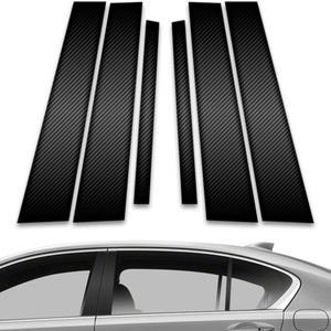 6pc Carbon Fiber Pillar Post Covers for 2014-2023 Acura RLX