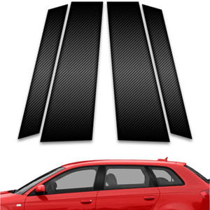 4pc Carbon Fiber Pillar Post Covers for 2003-2008 Audi A3