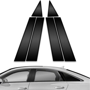6pc Carbon Fiber Pillar Post Covers for 2019-2023 Audi A6