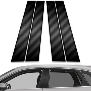 4pc Carbon Fiber Pillar Post Covers for 2009-2017 Audi Q5