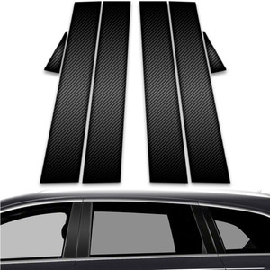 6pc Carbon Fiber Pillar Post Covers for 2007-2015 Audi Q7