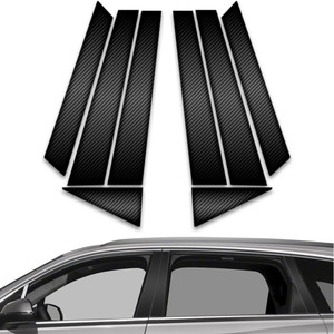 10pc Carbon Fiber Pillar Post Covers for 2007-2015 Audi Q7