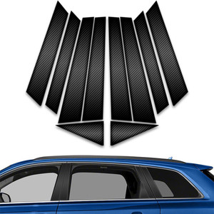 10pc Carbon Fiber Pillar Post Covers for 2016-2023 Audi Q7