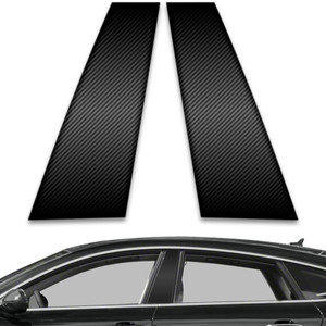 2pc Carbon Fiber Pillar Post Covers for 2010-2023 Audi A7