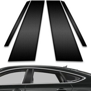 4pc Carbon Fiber Pillar Post Covers for 2010-2023 Audi A7