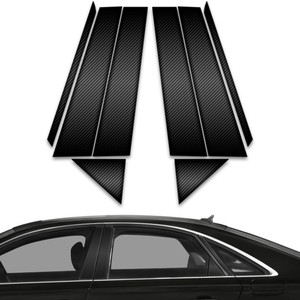 8pc Carbon Fiber Pillar Post Covers for 2010-2018 Audi A8