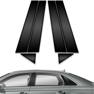 6pc Carbon Fiber Pillar Post Covers for 2017-2023 Audi A4