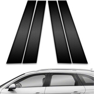 4pc Carbon Fiber Pillar Post Covers for 2017-2023 Audi Allroad