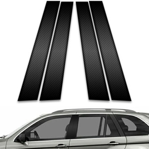 4pc Carbon Fiber Pillar Post Covers for 1999-2006 BMW X5