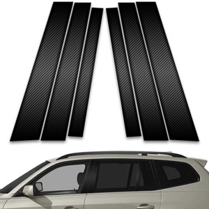 6pc Carbon Fiber Pillar Post Covers for 2004-2010 BMW X3