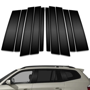 10pc Carbon Fiber Pillar Post Covers for 2004-2010 BMW X3