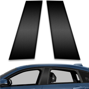 2pc Carbon Fiber Pillar Post Covers for 2014-2023 BMW 4 Series 4dr