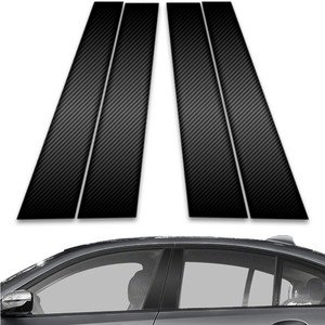 4pc Carbon Fiber Pillar Post Covers for 2011-2016 BMW 5 Series