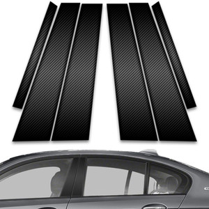6pc Carbon Fiber Pillar Post Covers for 2011-2016 BMW 5 Series