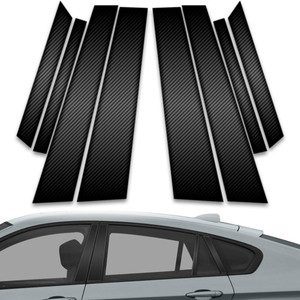 8pc Carbon Fiber Pillar Post Covers for 2011-2014 BMW X6