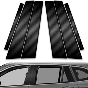 6pc Carbon Fiber Pillar Post Covers for 2016-2023 BMW X1