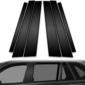 6pc Carbon Fiber Pillar Post Covers for 2014-2018 BMW X5