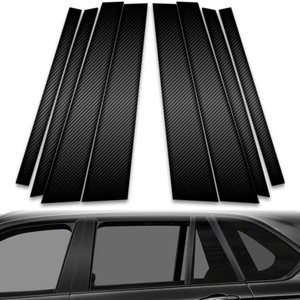 8pc Carbon Fiber Pillar Post Covers for 2014-2018 BMW X5