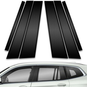 6pc Carbon Fiber Pillar Post Covers for 2018-2023 BMW X3