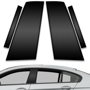 4pc Carbon Fiber Pillar Post Covers for 2013-2023 BMW 640i