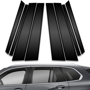 8pc Carbon Fiber Pillar Post Covers for 2019-2023 BMW X5