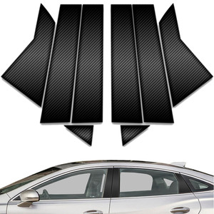 8pc Carbon Fiber Pillar Post Covers for 2017-2023 Buick Lacrosse