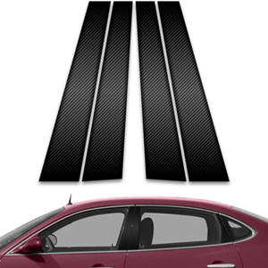 4pc Carbon Fiber Pillar Post Covers for 2005-2009 Buick Lacrosse
