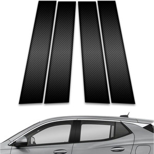 4pc Carbon Fiber Pillar Post Covers for 2023 Buick Encore GX