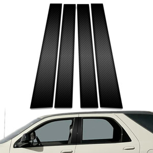 4pc Carbon Fiber Pillar Post Covers for 2002-2007 Buick Rendezvous