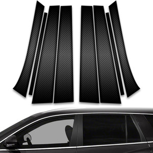 8pc Carbon Fiber Pillar Post Covers for 2007-2017 Buick Enclave