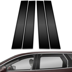 4pc Carbon Fiber Pillar Post Covers for 2018-2023 Buick Enclave