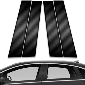4pc Carbon Fiber Pillar Post Covers for 2012-2017 Buick Verano