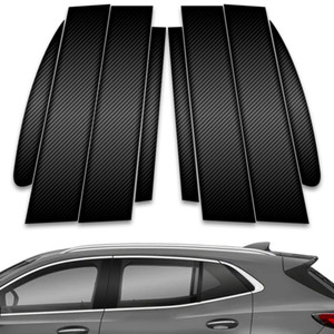 8pc Carbon Fiber Pillar Post Covers for 2021-2023 Buick Envision