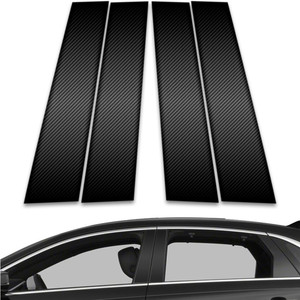4pc Carbon Fiber Pillar Post Covers for 2013-2023 Cadillac XTS
