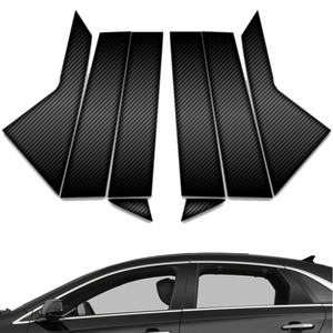 8pc Carbon Fiber Pillar Post Covers for 2013-2023 Cadillac XTS