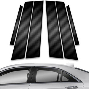 6pc Carbon Fiber Pillar Post Covers for 2013-2023 Cadillac ATS