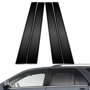 4pc Carbon Fiber Pillar Post Covers for 2004-2009 Cadillac SRX