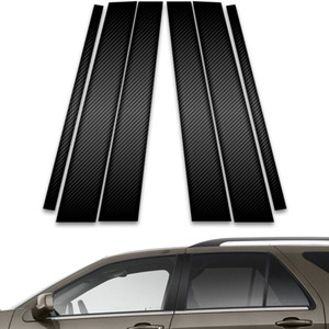 6pc Carbon Fiber Pillar Post Covers for 2004-2009 Cadillac SRX