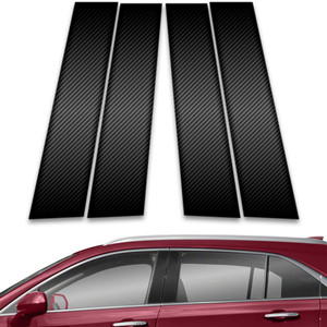4pc Carbon Fiber Pillar Post Covers for 2019-2023 Cadillac XT4